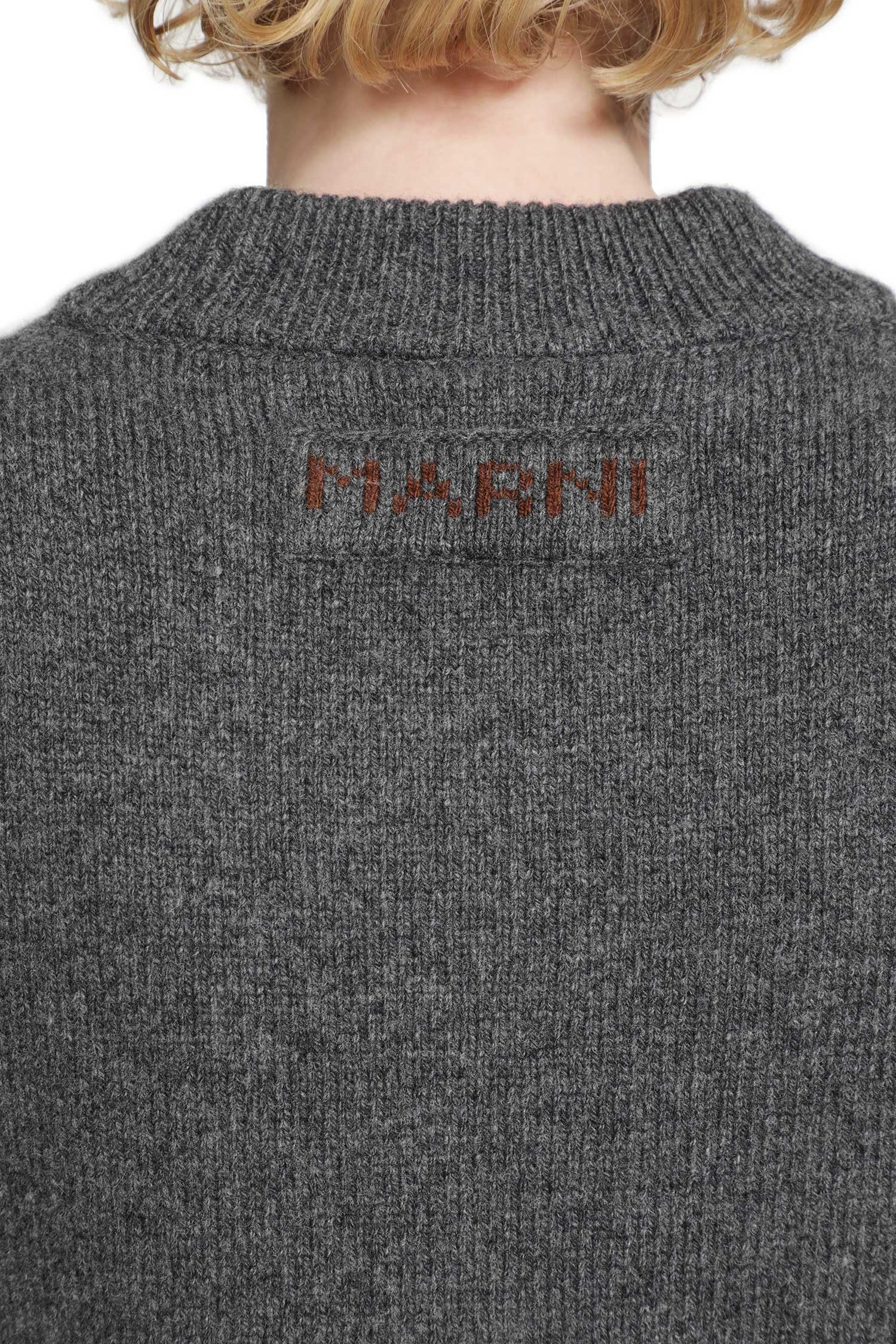 MARNI Short Sleeve V-Neck Cashmere Sweater woman