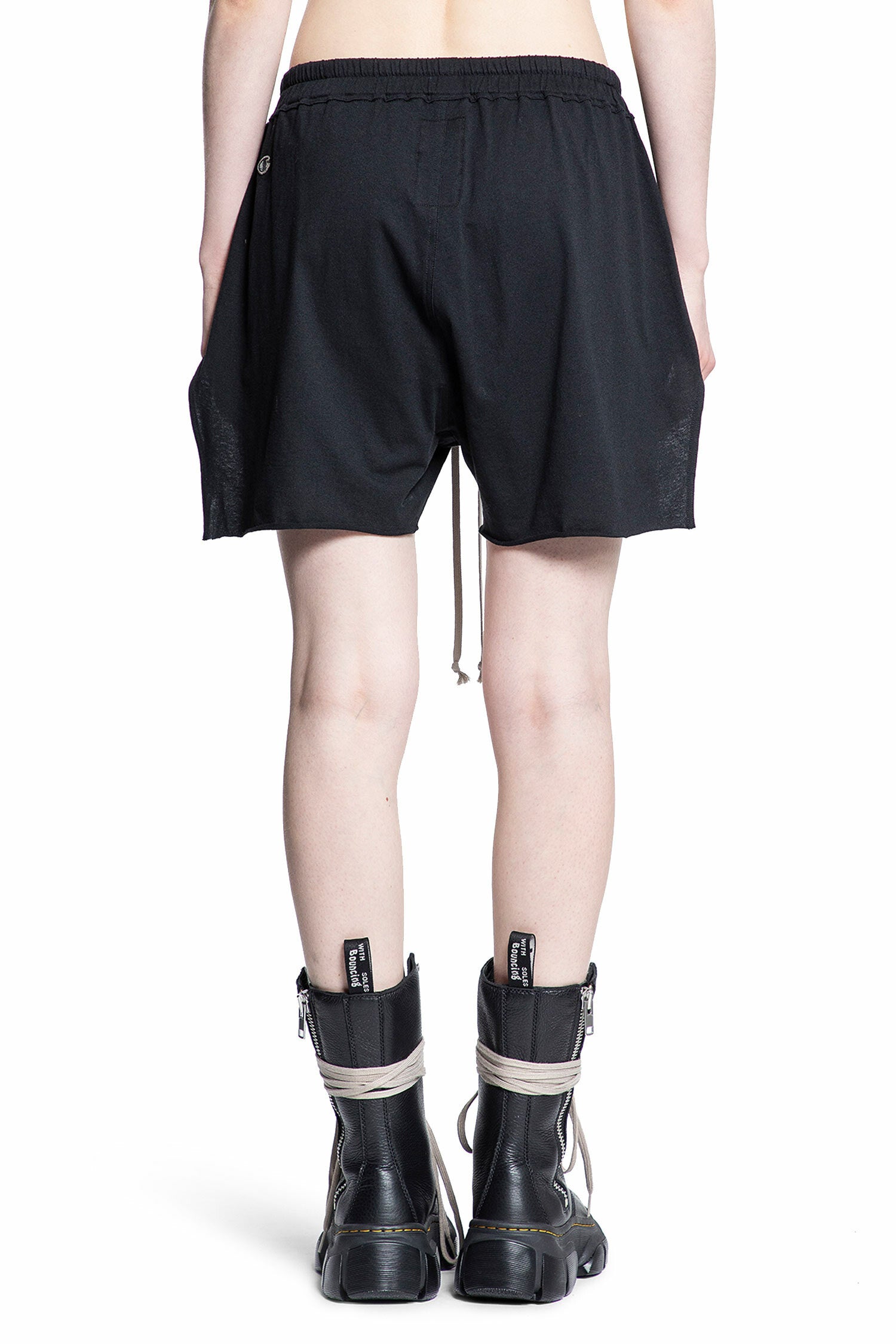 RICK OWENS WOMAN BLACK SHORTS