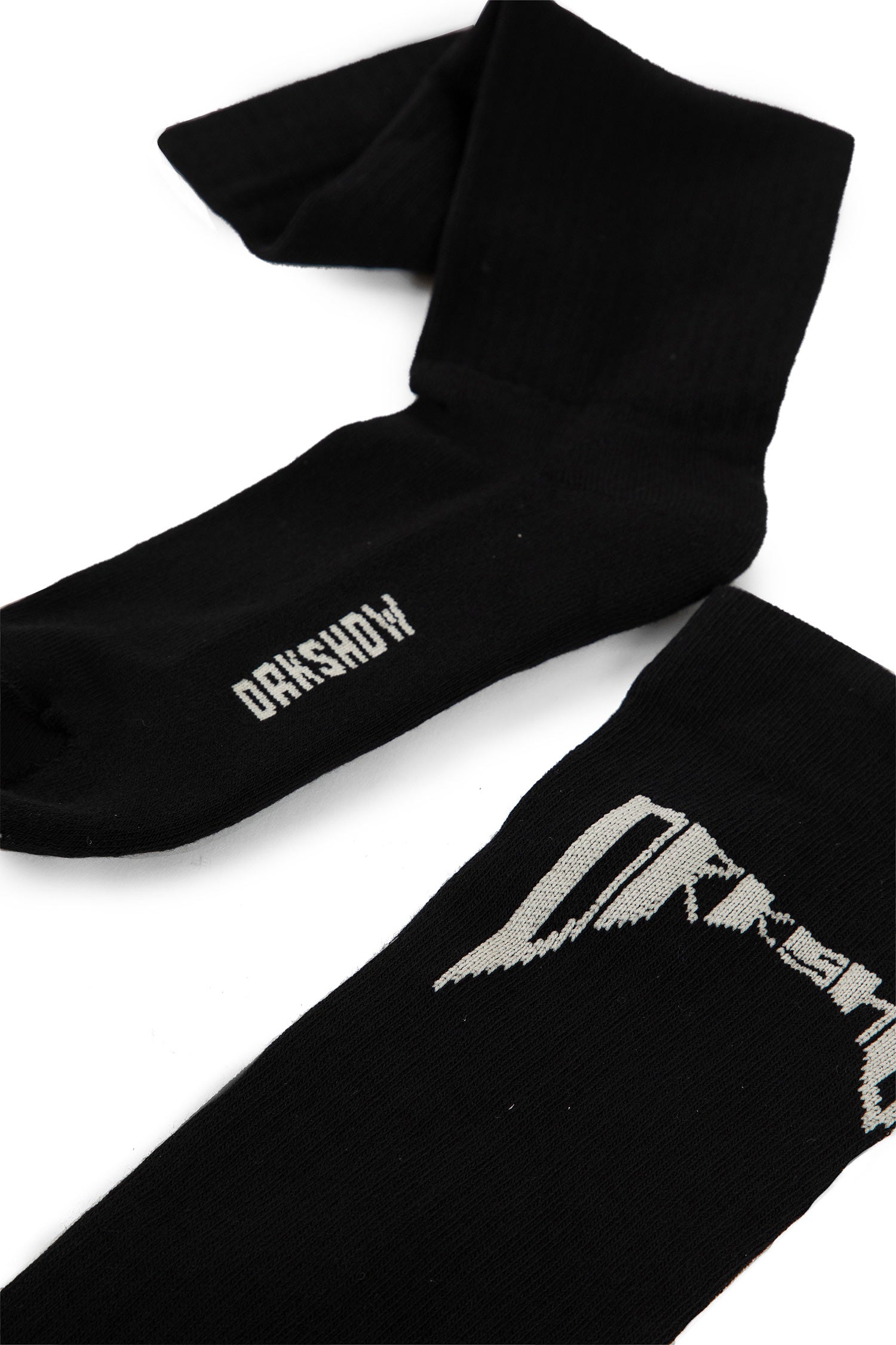 RICK OWENS DRKSHDW UNISEX BLACK SOCKS