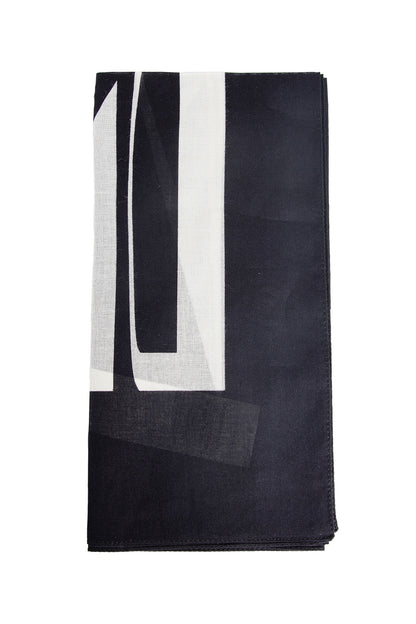 RICK OWENS DRKSHDW UNISEX BLACK&WHITE SCARVES