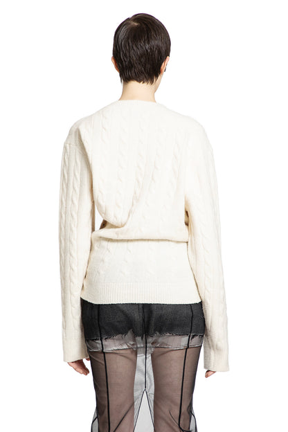 DILARA FINDIKOGLU WOMAN OFF-WHITE KNITWEAR