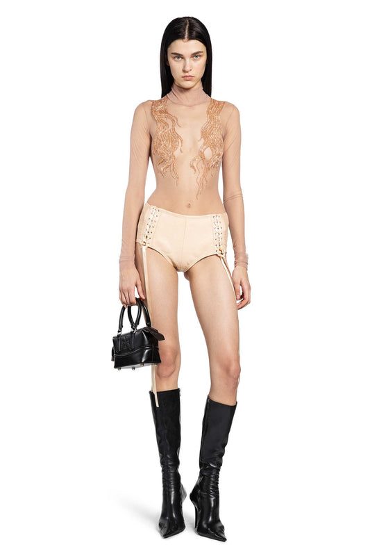 Embroidered Hair Bodysuit