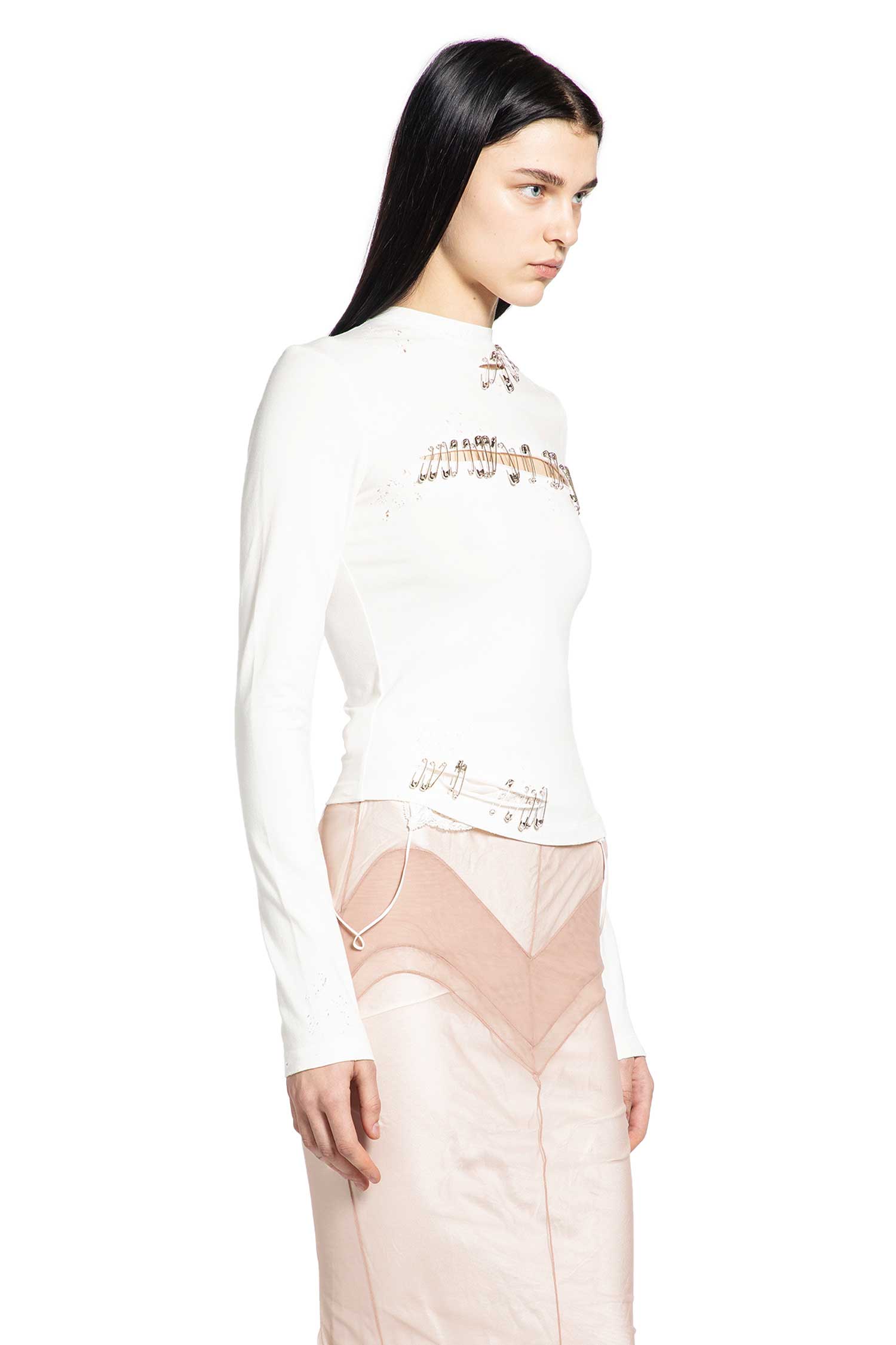 Safety Pin Long Sleeve T-Shirt