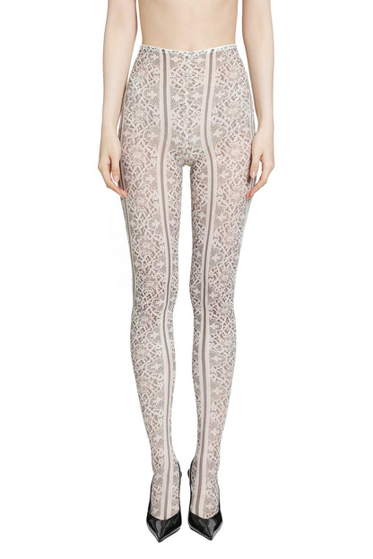 Past Edges Lace-effect Mesh Tights