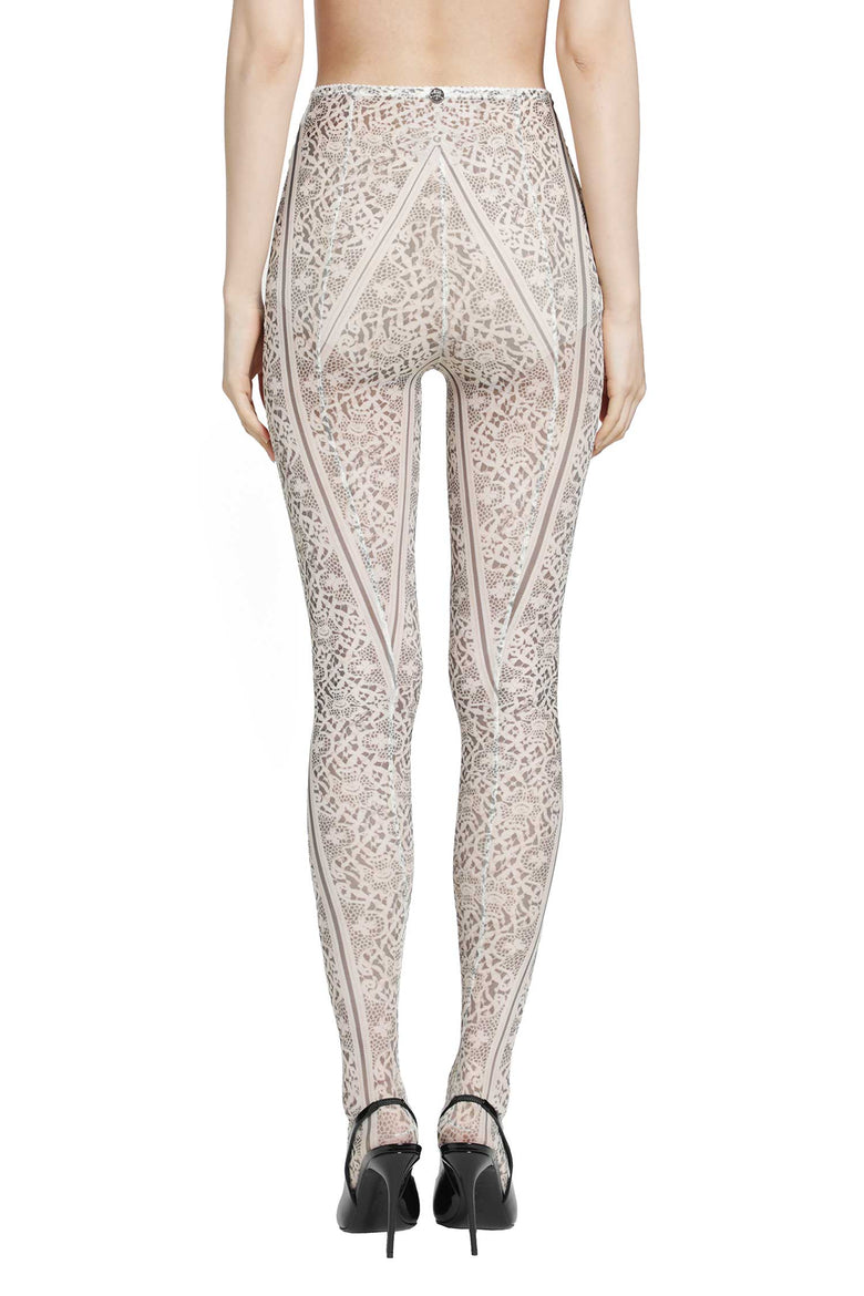 
              DILARA FINDIKOGLU Past Edges Lace-effect Mesh Tights woman
            