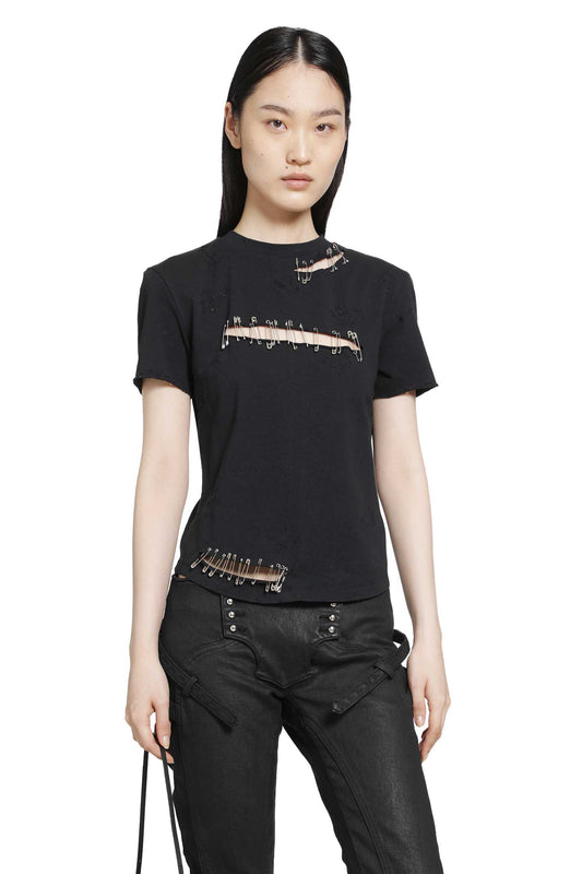 Black Safety Pin T-Shirt