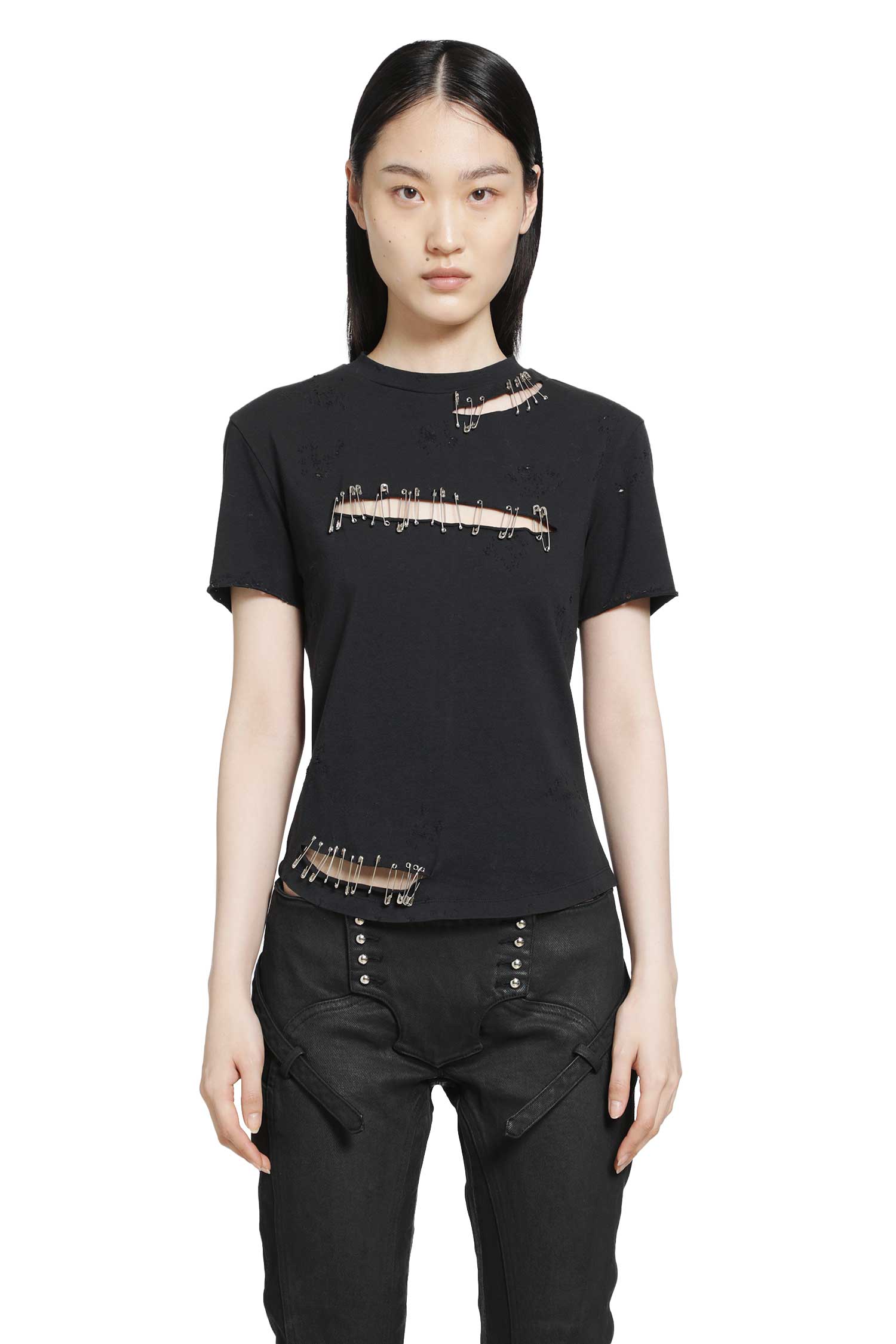 Black Safety Pin T-Shirt