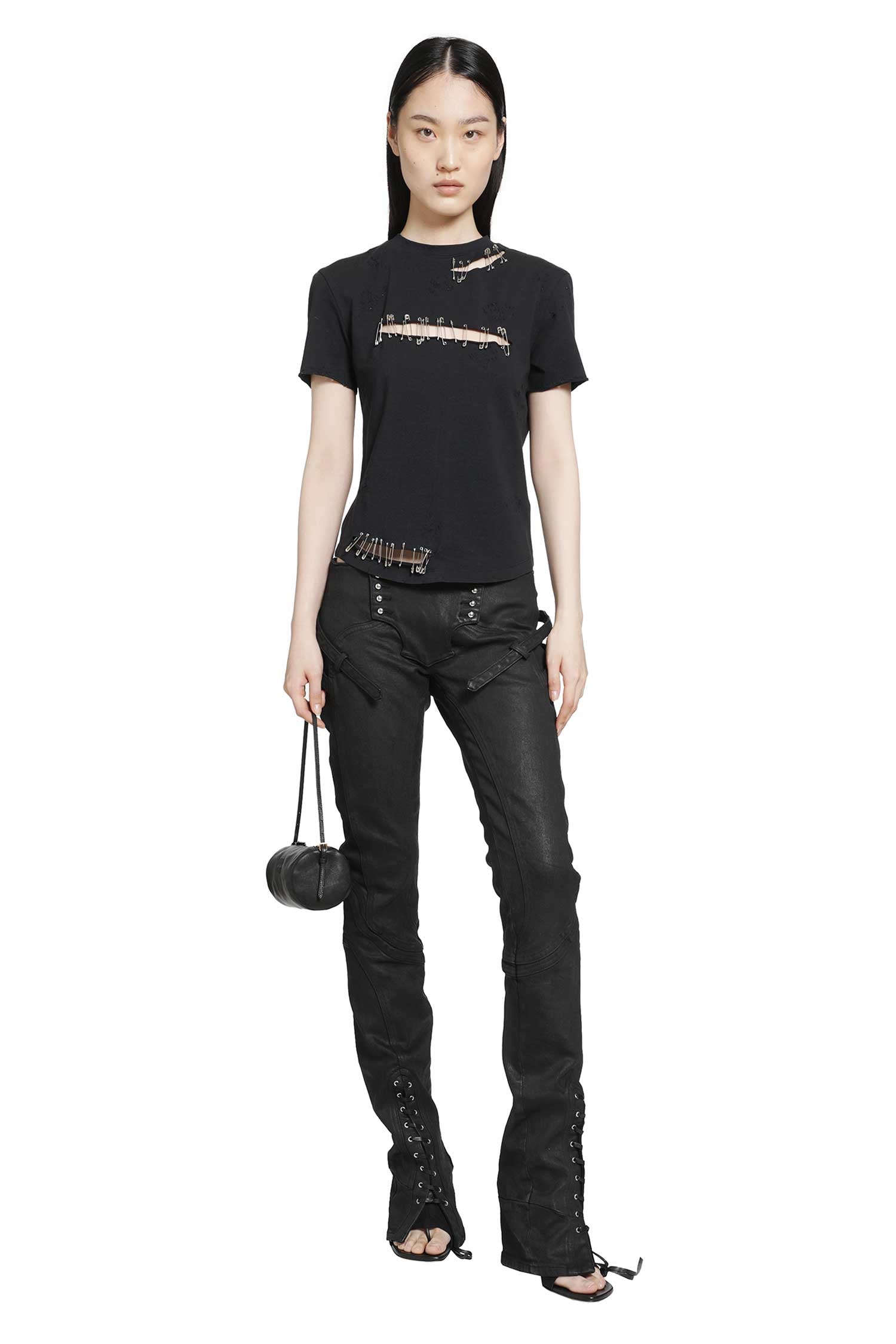 Black Safety Pin T-Shirt