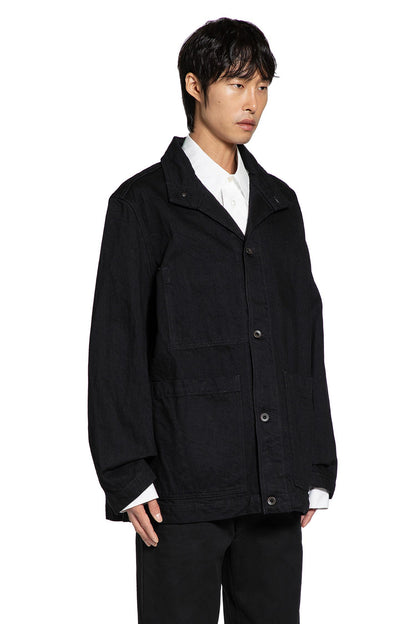 Chaqueta de mezclilla arrugada 