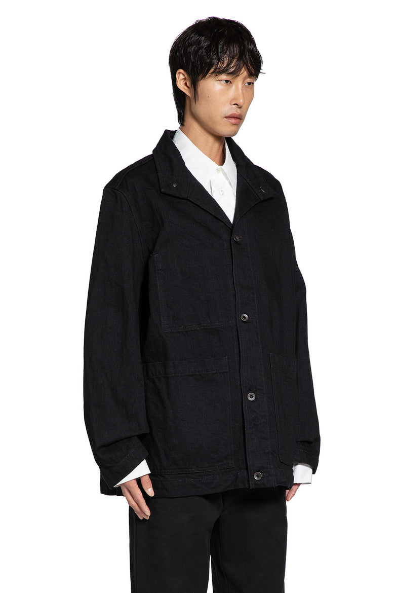 Chaqueta de mezclilla arrugada 
