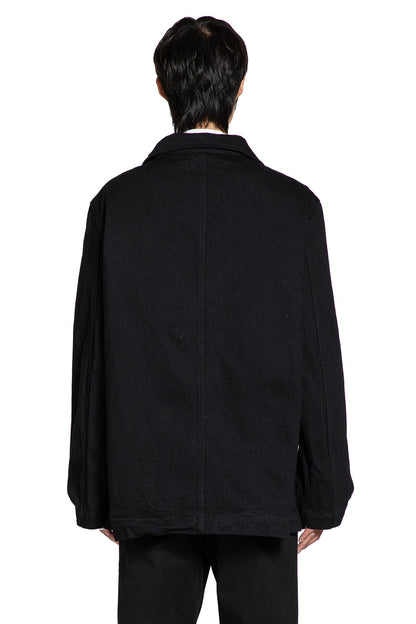 Chaqueta de mezclilla arrugada 