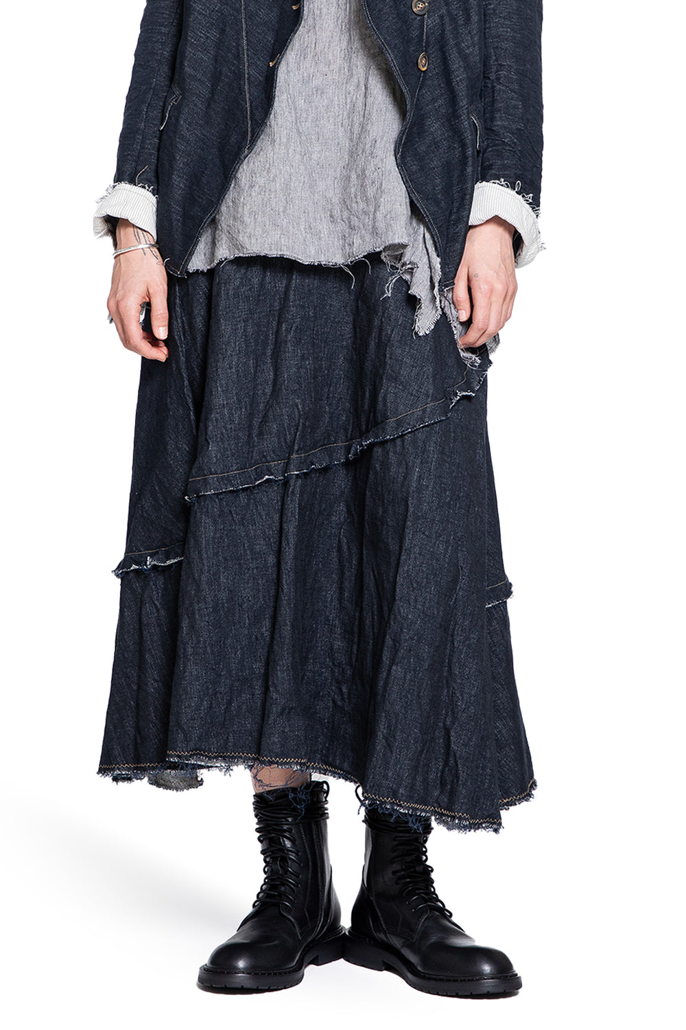 FORME D'EXPRESSION WOMAN BLUE SKIRTS