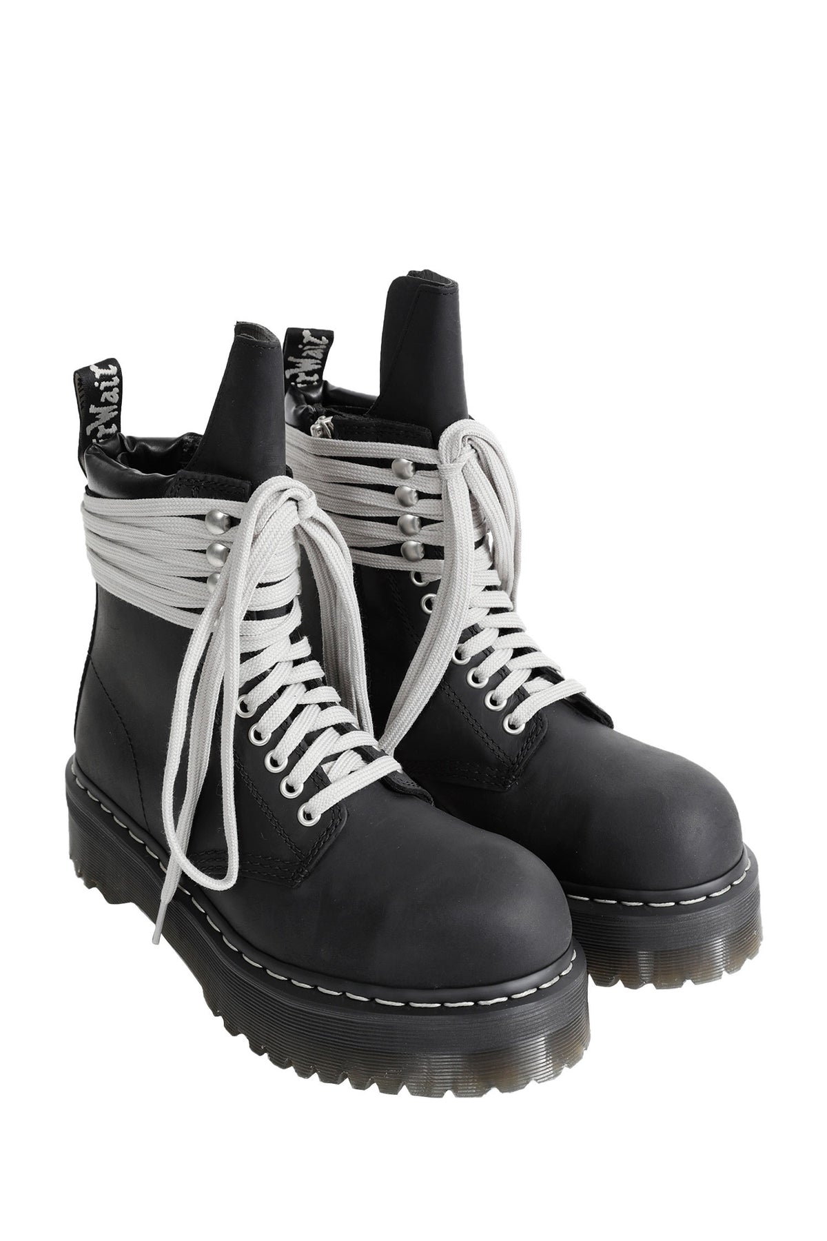 Rick Owens x Dr. Martens Quad Sole Steel Toe Boots