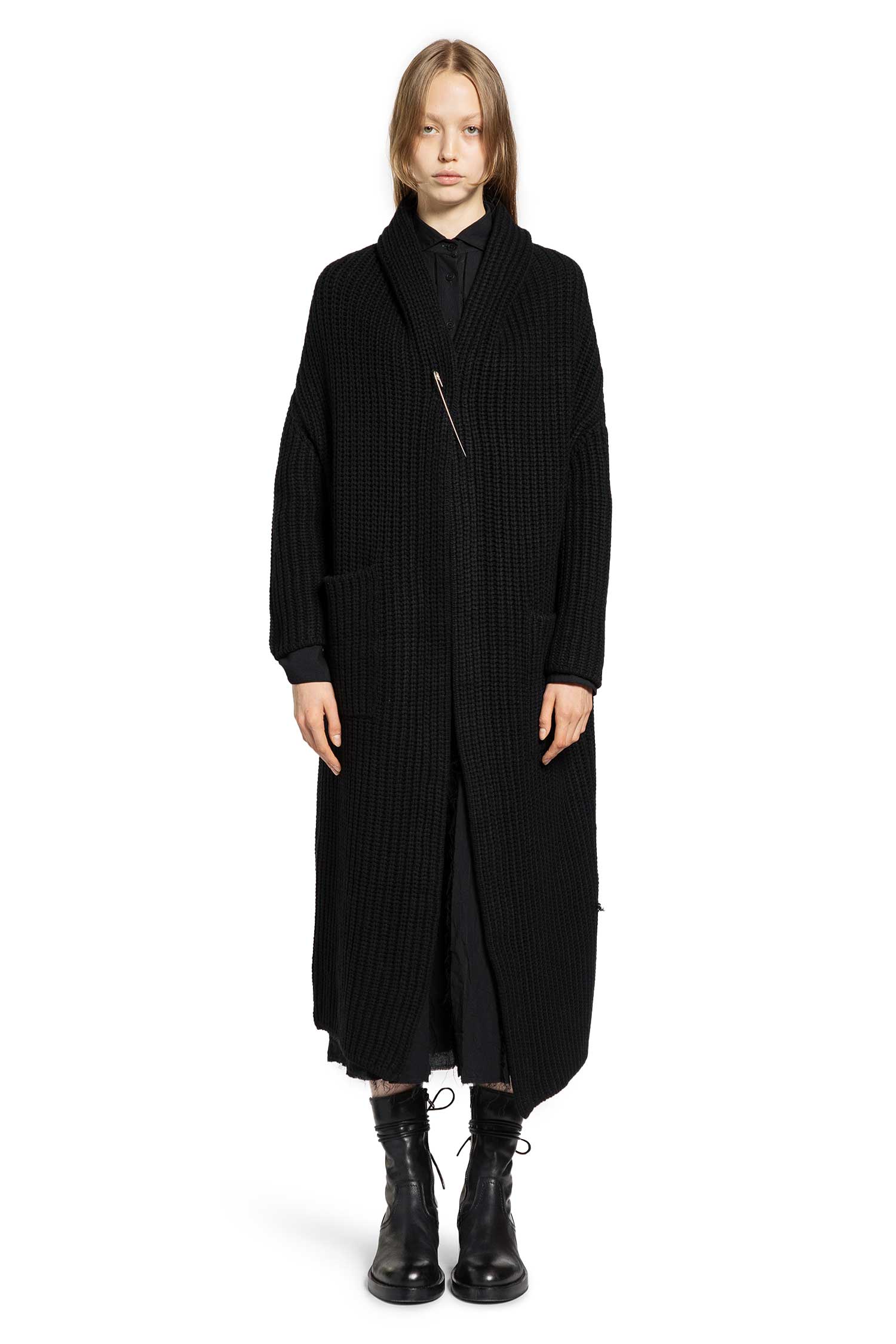 FORME D'EXPRESSION WOMAN BLACK KNITWEAR