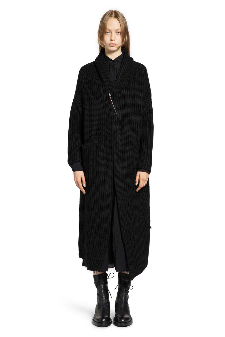 FORME D'EXPRESSION WOMAN BLACK KNITWEAR