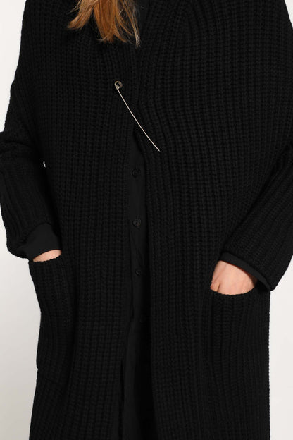 FORME D'EXPRESSION WOMAN BLACK KNITWEAR