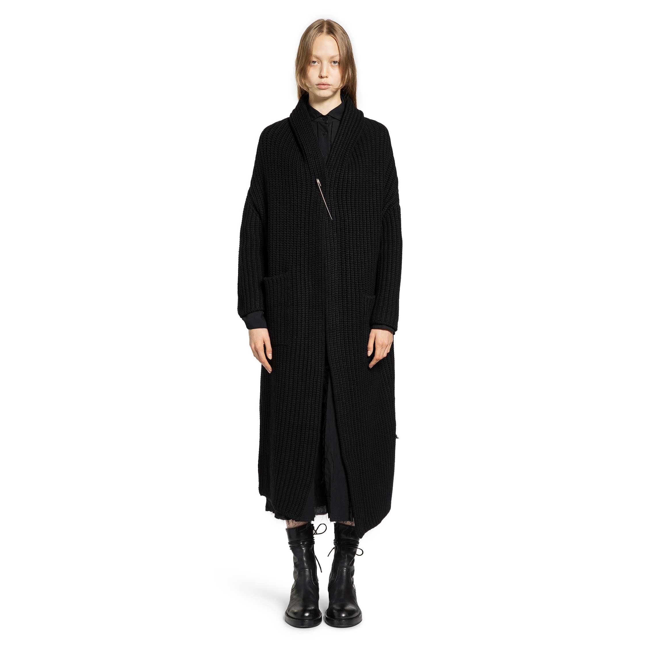 FORME D'EXPRESSION WOMAN BLACK KNITWEAR