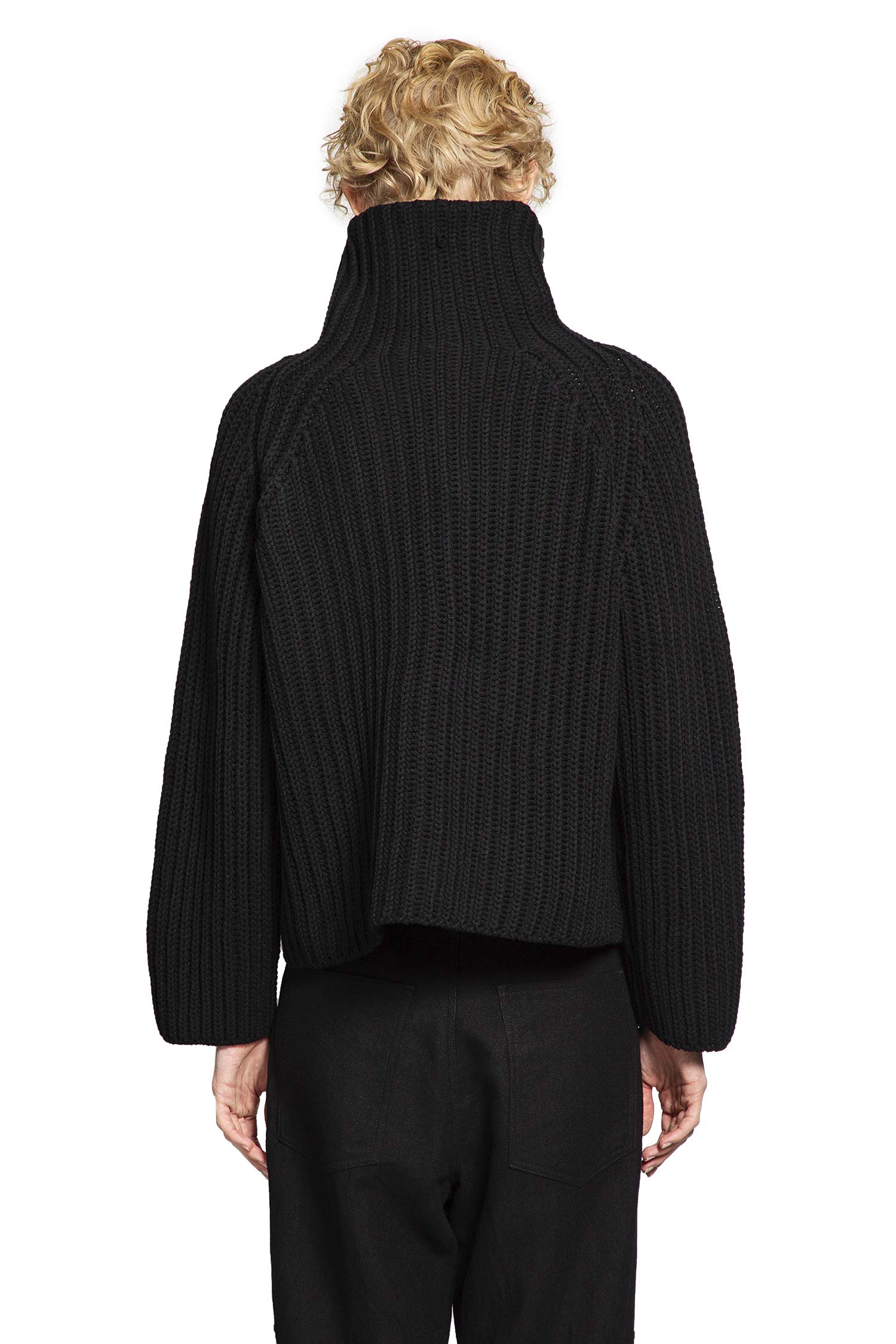 FORME D'EXPRESSION WOMAN BLACK KNITWEAR