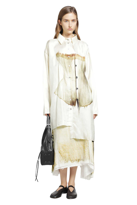 Unbalanced Silk Shirt