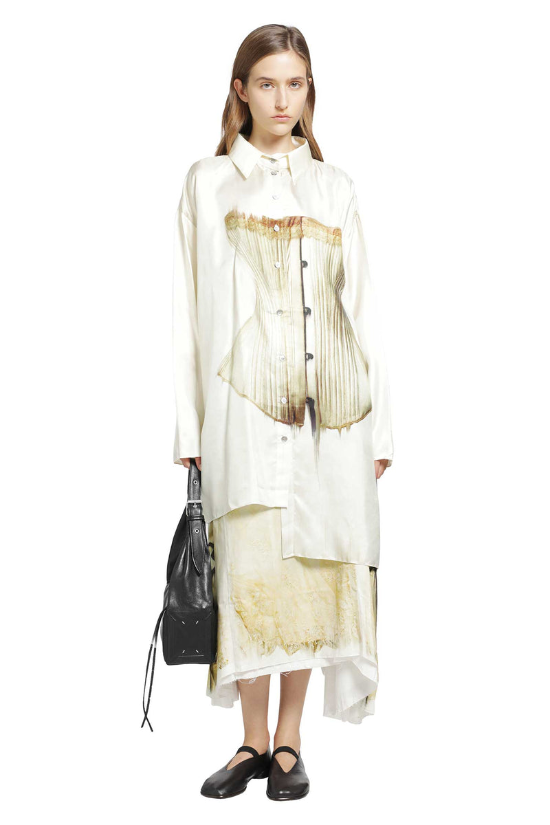IA LONDON Unbalanced Silk Shirt woman