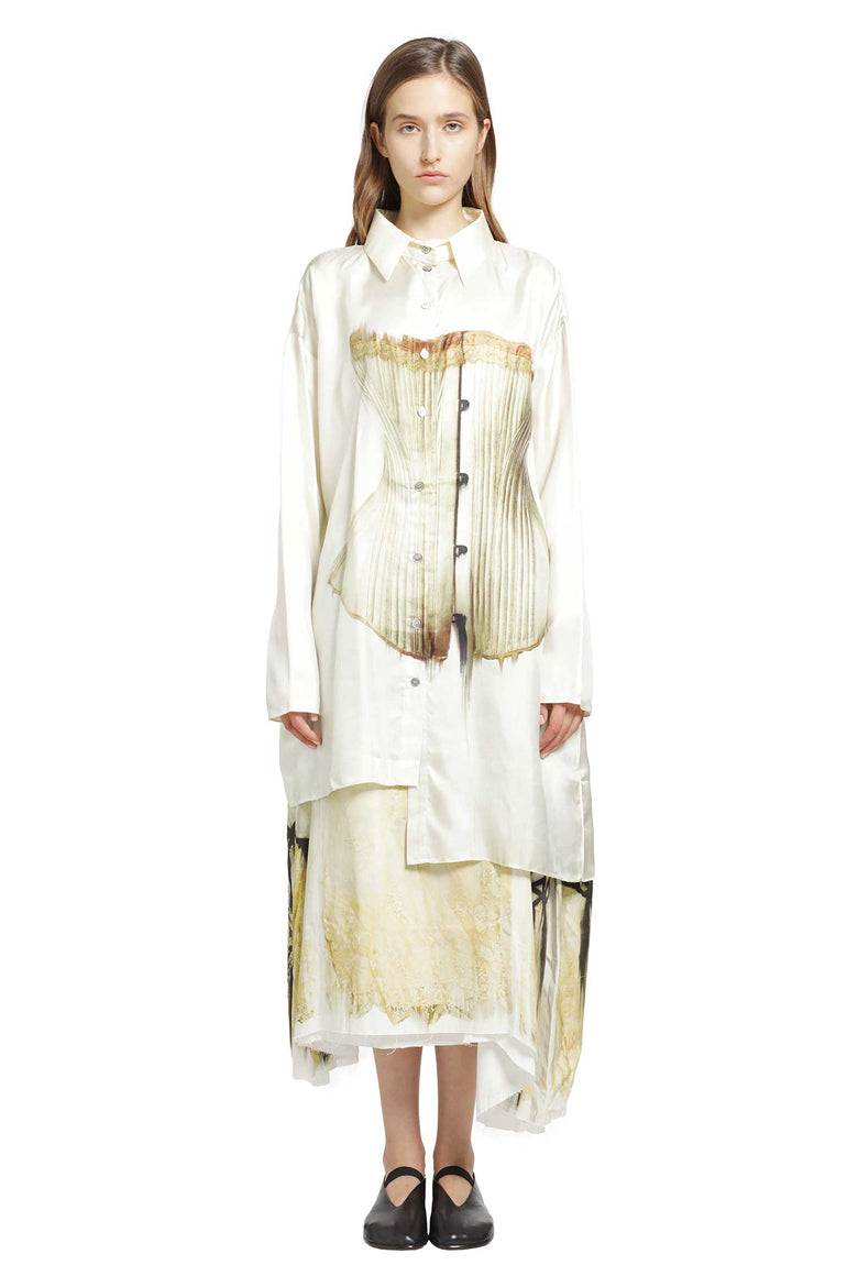 
              IA LONDON Unbalanced Silk Shirt woman
            