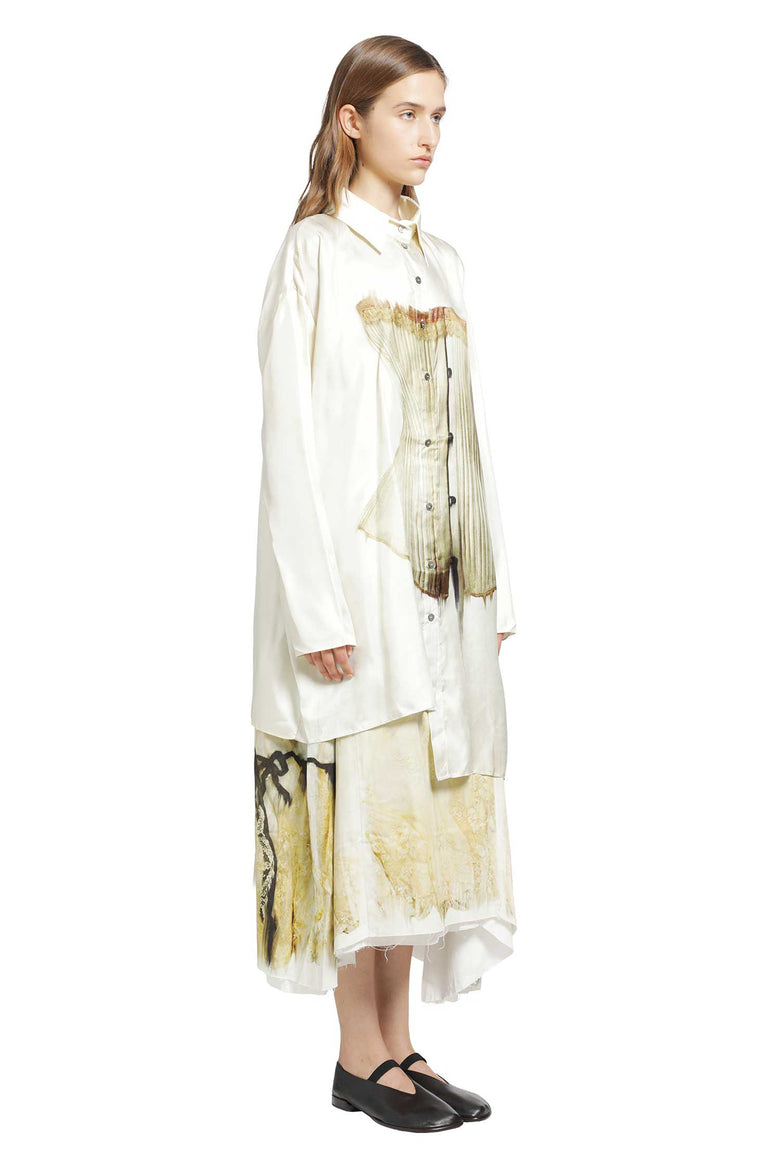 
              IA LONDON Unbalanced Silk Shirt woman
            