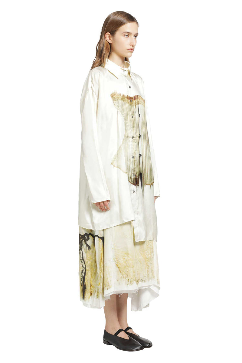 IA LONDON Unbalanced Silk Shirt woman