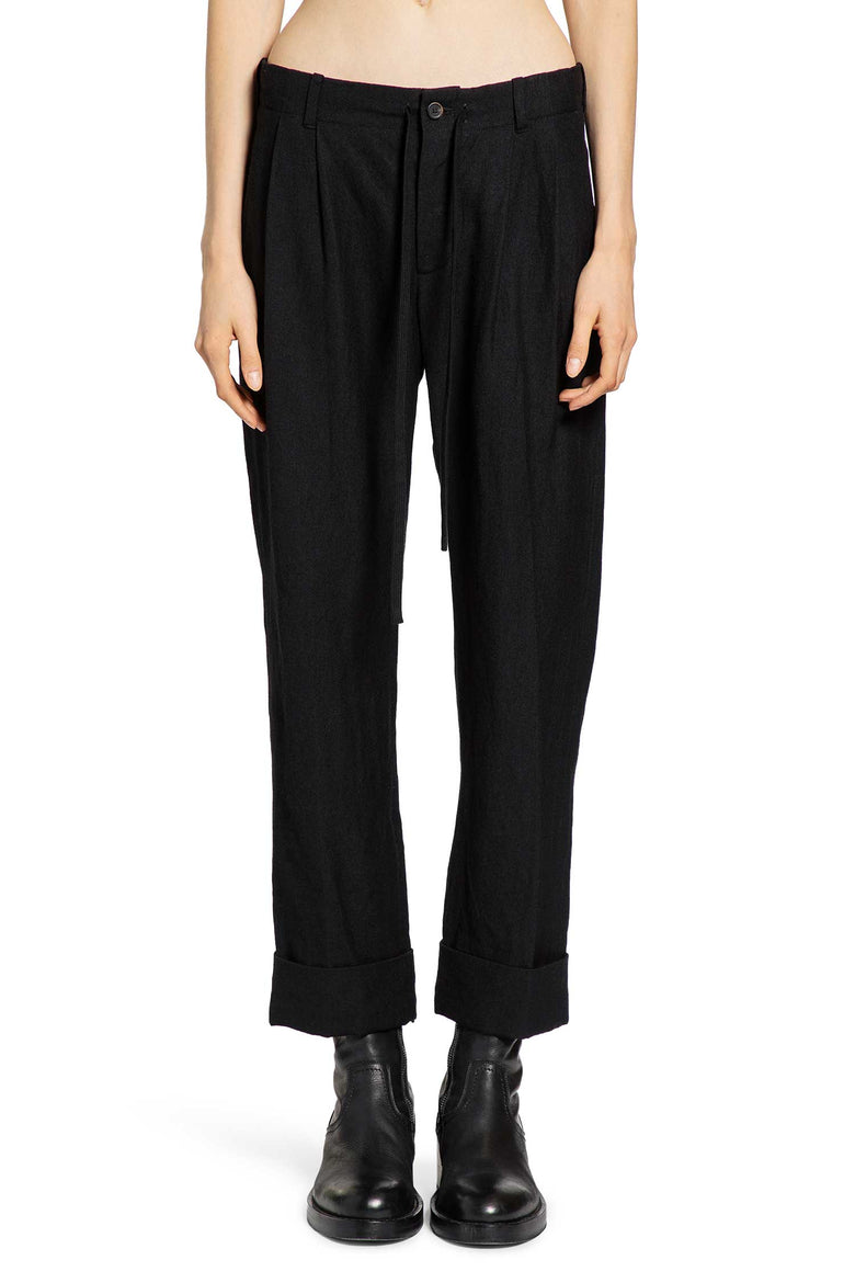 FORME D'EXPRESSION WOMAN BLACK TROUSERS