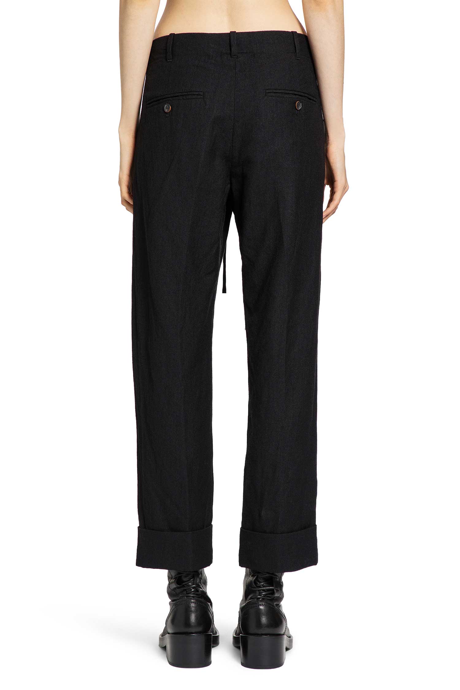 Cuffed Straight Leg Pants
