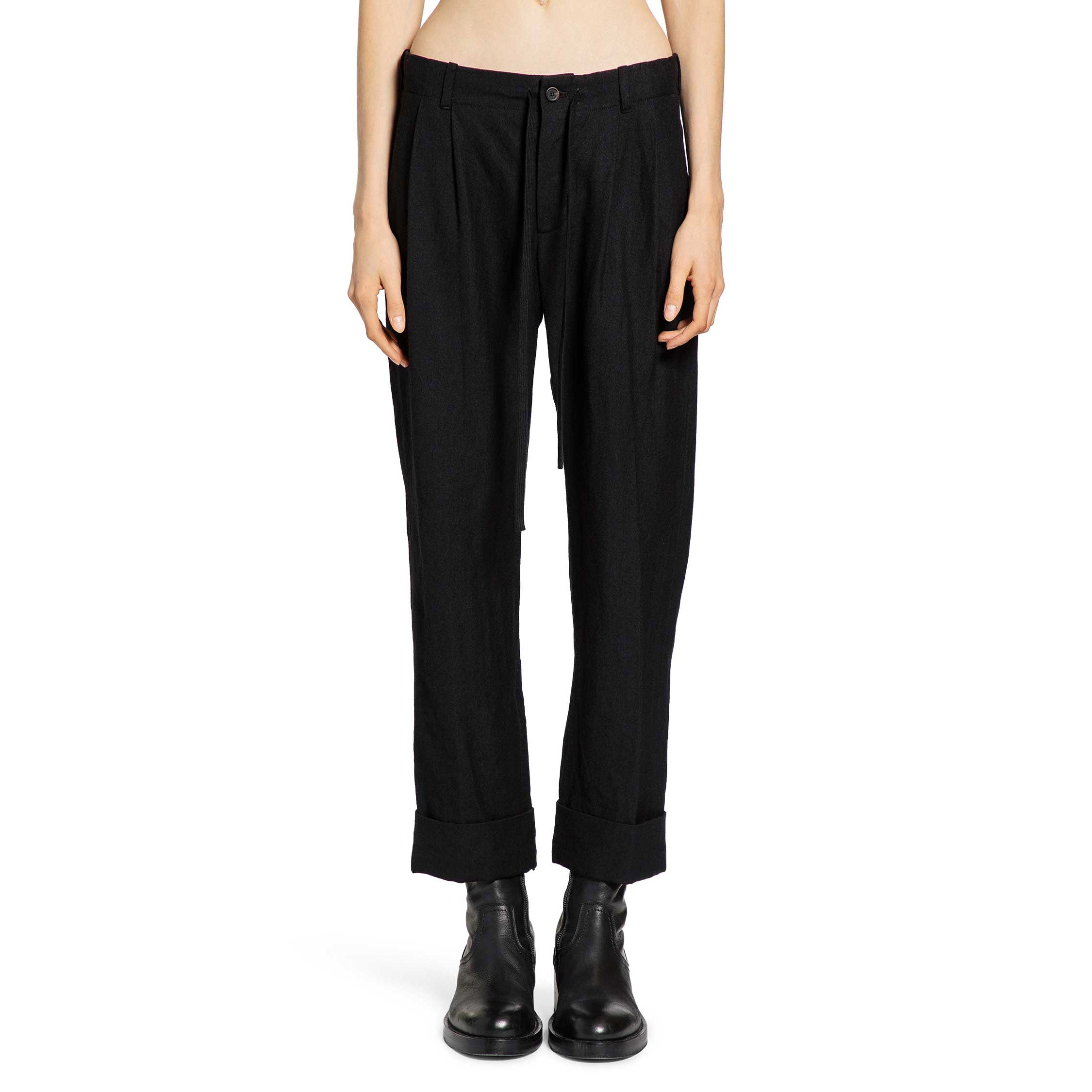 Cuffed Straight Leg Pants