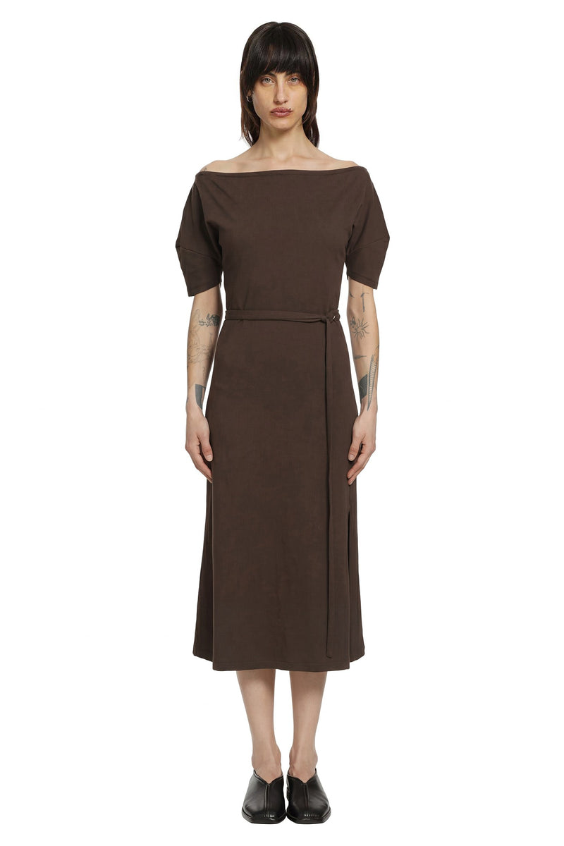 LEMAIRE Off Shoulder Midi Dress woman