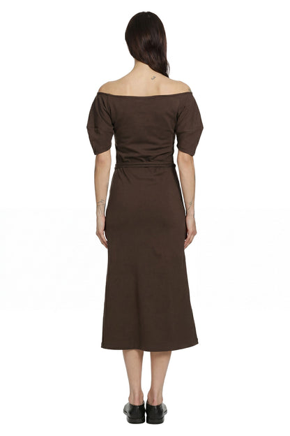 Off Shoulder Midi Dress