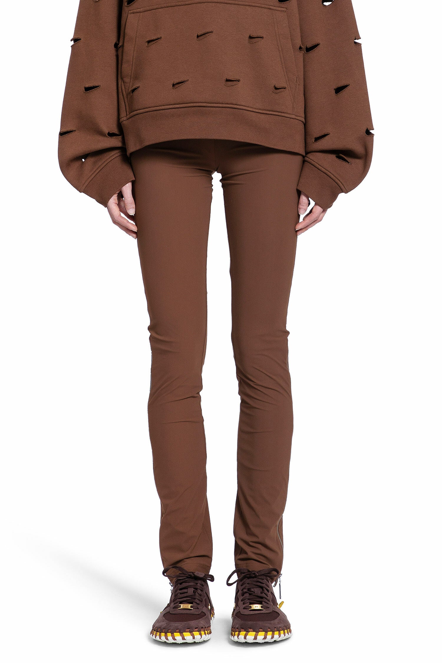 NIKE WOMAN BROWN TROUSERS