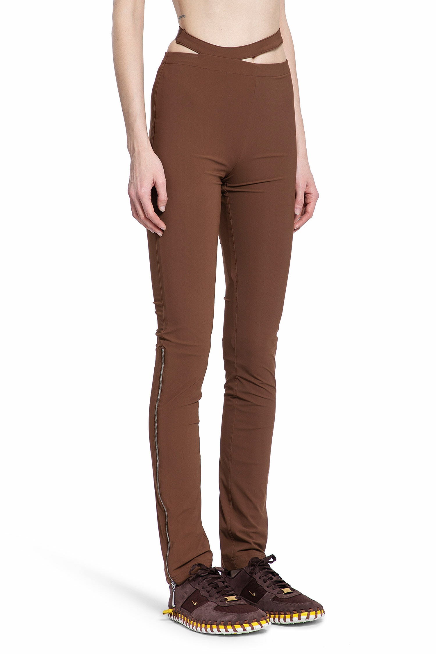 NIKE WOMAN BROWN TROUSERS