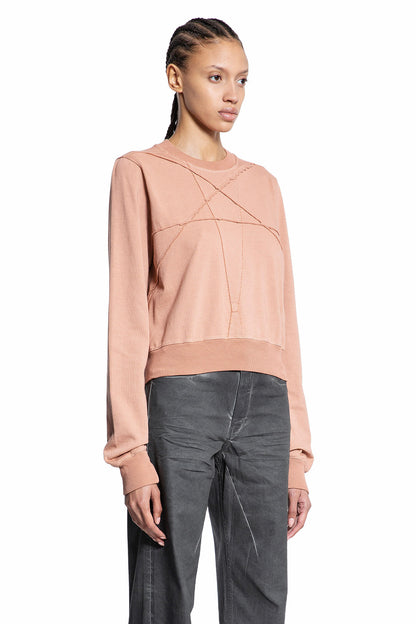 RICK OWENS WOMAN PINK SWEATSHIRTS