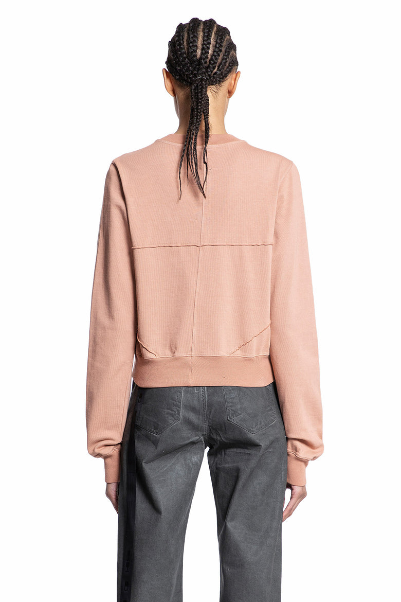 RICK OWENS DRKSHDW WOMAN PINK SWEATSHIRTS