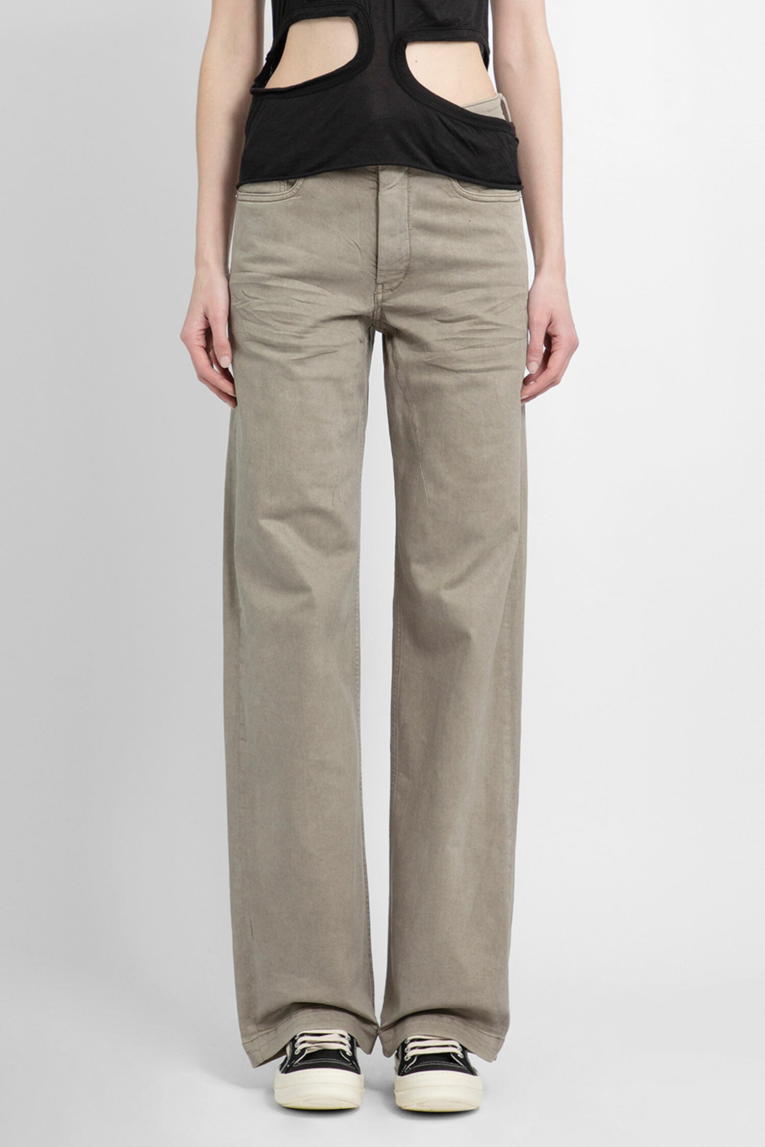 RICK OWENS WOMAN GREY JEANS