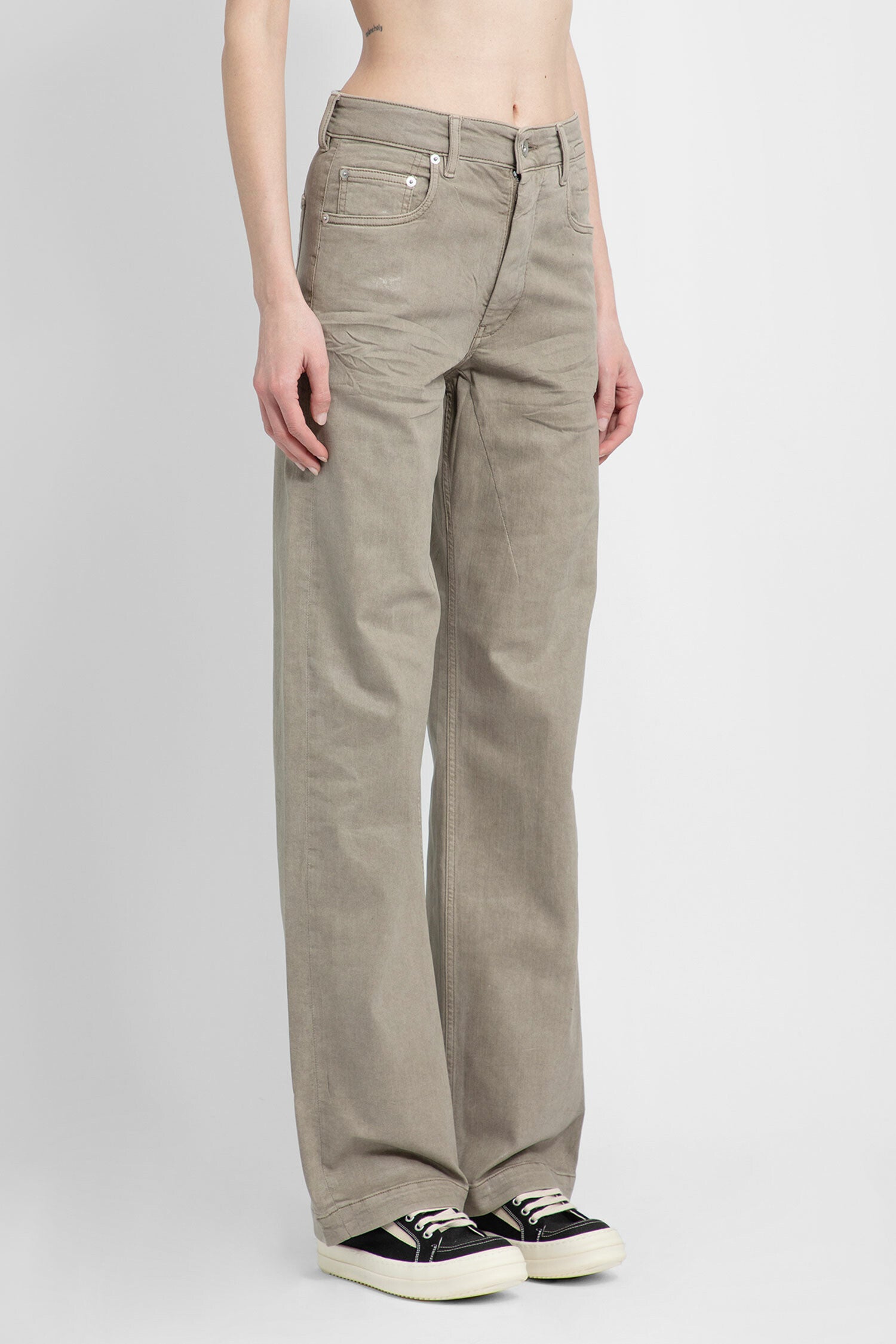 RICK OWENS WOMAN GREY JEANS