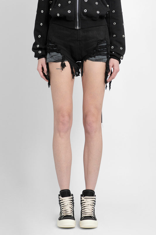 RICK OWENS DRKSHDW WOMAN BLACK SHORTS