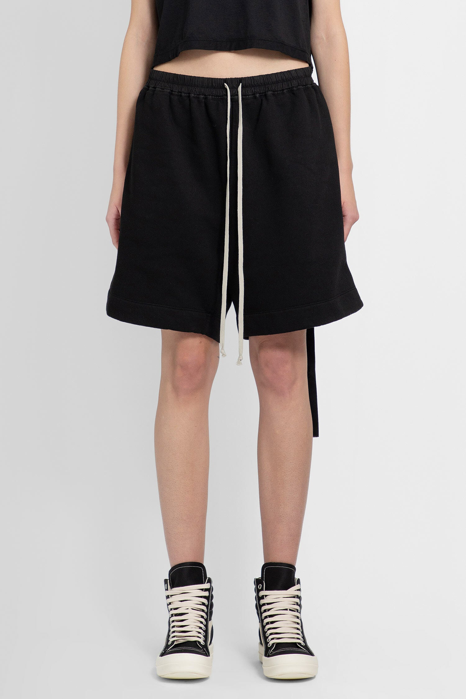 RICK OWENS DRKSHDW WOMAN BLACK SHORTS