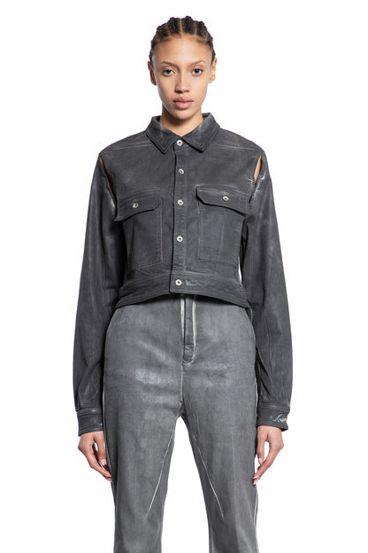 RICK OWENS WOMAN GREY JACKETS