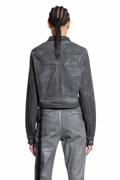 RICK OWENS WOMAN GREY JACKETS