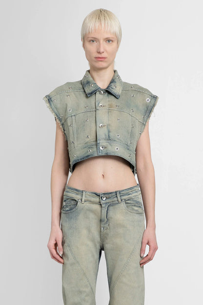 Antonioli RICK OWENS DRKSHDW WOMAN BLUE VESTS