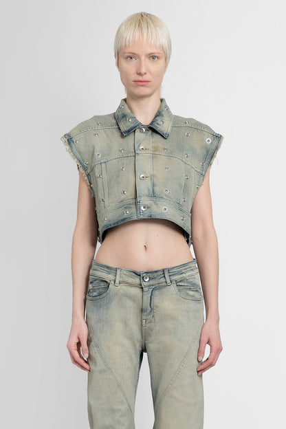 Antonioli RICK OWENS DRKSHDW WOMAN BLUE VESTS