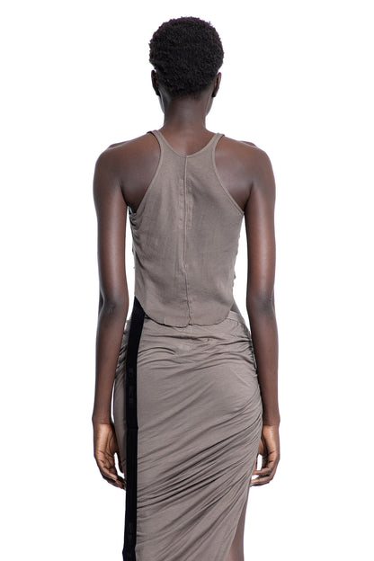 RICK OWENS DRKSHDW WOMAN GREY TOPS