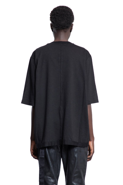 RICK OWENS DRKSHDW WOMAN BLACK T-SHIRTS & TANK TOPS