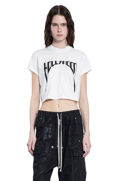 RICK OWENS DRKSHDW WOMAN BLACK T-SHIRTS & TANK TOPS