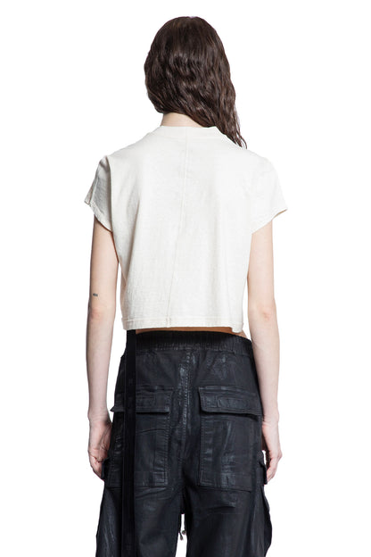 RICK OWENS DRKSHDW WOMAN OFF-WHITE T-SHIRTS & TANK TOPS