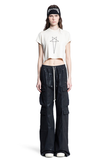 RICK OWENS DRKSHDW WOMAN OFF-WHITE T-SHIRTS & TANK TOPS