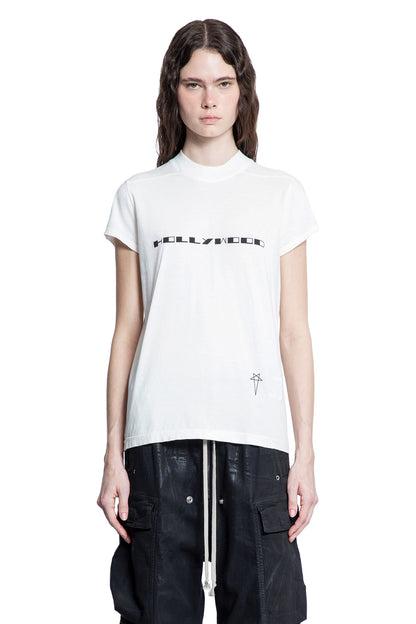 RICK OWENS DRKSHDW WOMAN WHITE T-SHIRTS & TANK TOPS